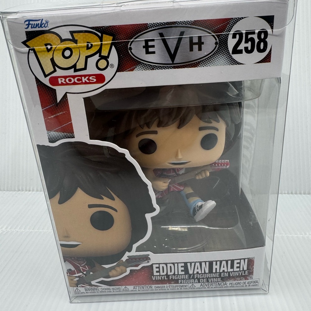 Funko Pop Rocks EVH Figure with Red and Black Design